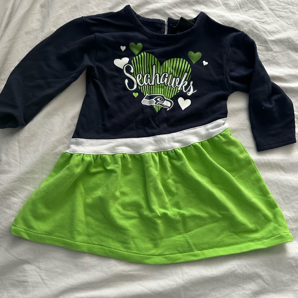 NFL Team Seattle Seahawks Cheer Outfit 12M